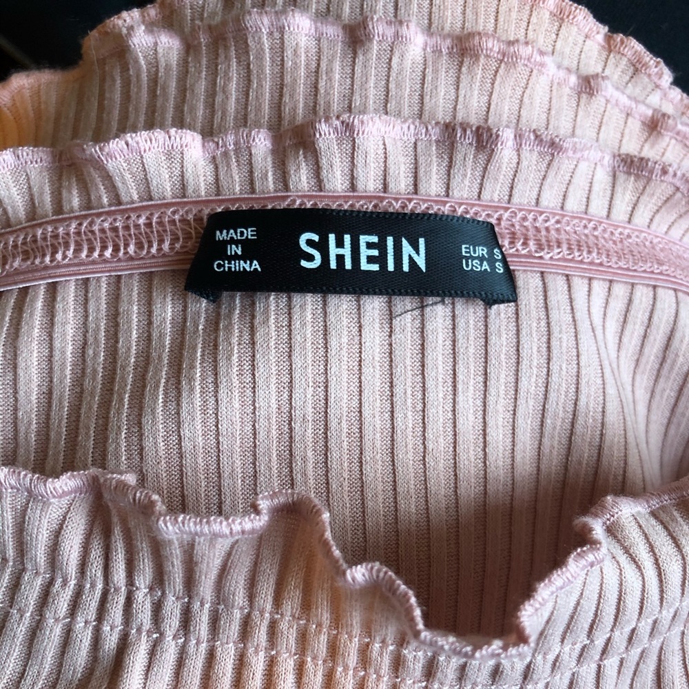 SHEIN Ribbed Off The Shoulder Top - Picture 6 of 8